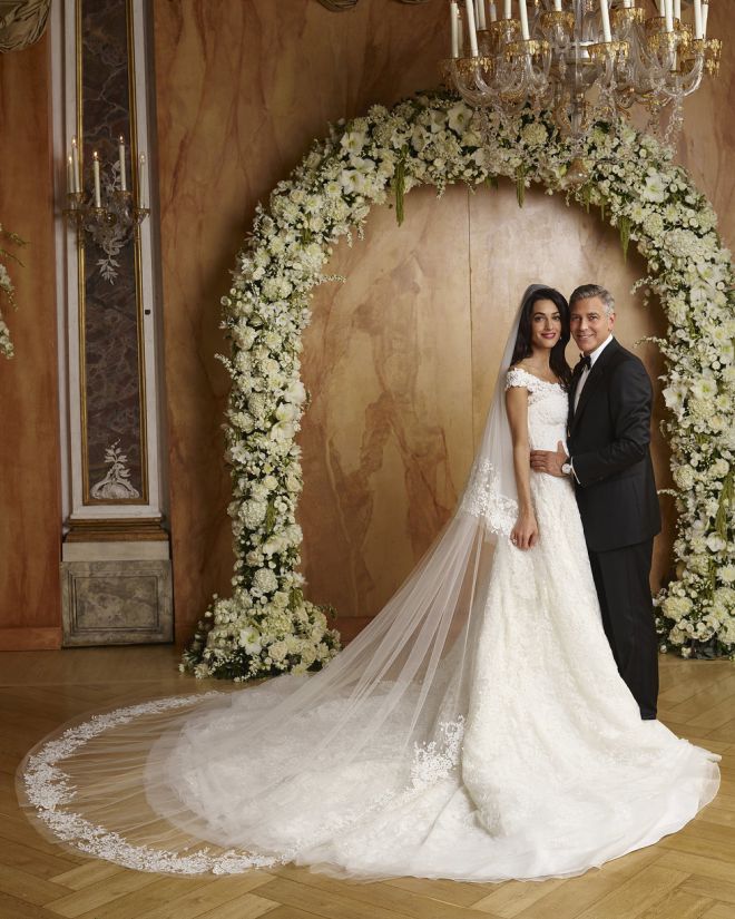 Свадебное фото Амаль и Джорджа Клуни