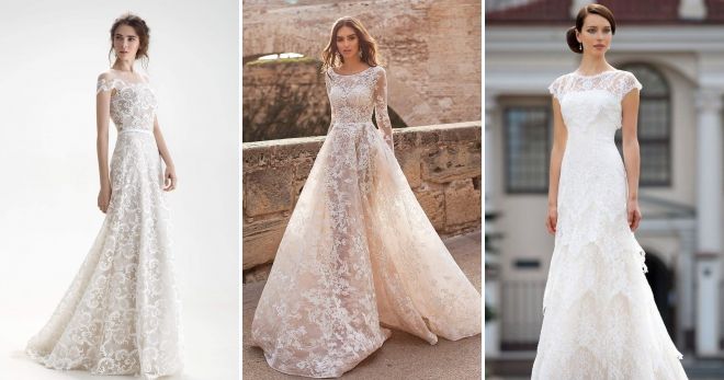 Свадебные платья-весна 2019 кружево