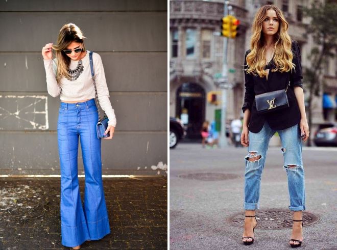 мода весна 2019 джинсы