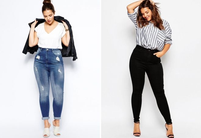 как выбрать женские джинсы для полных