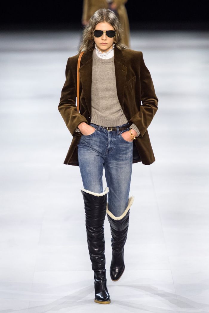 Модные джинсы осень-зима 2019-2020 из коллекции Celine