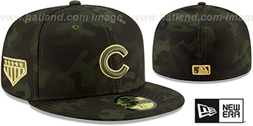 Cubs 2019 ARMED FORCES STARS N STRIPES Hat by New Era