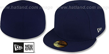 New Era 59FIFTY-BLANK Dark Navy Fitted Hat