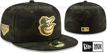 Orioles 2019 ARMED FORCES STARS N STRIPES Hat by New Era