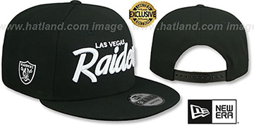 Raiders SCRIPT TEAM-BASIC SNAPBACK Black Hat by New Era