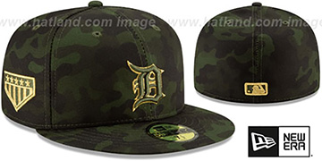 Tigers 2019 ARMED FORCES STARS N STRIPES Hat by New Era