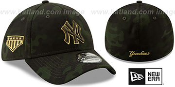 Yankees 2019 ARMED FORCES STARS N STRIPES FLEX Hat by New Era