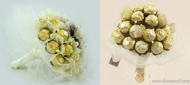 Свадебный букет из конфет