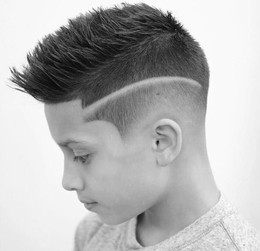 Cool spiky boys haircut