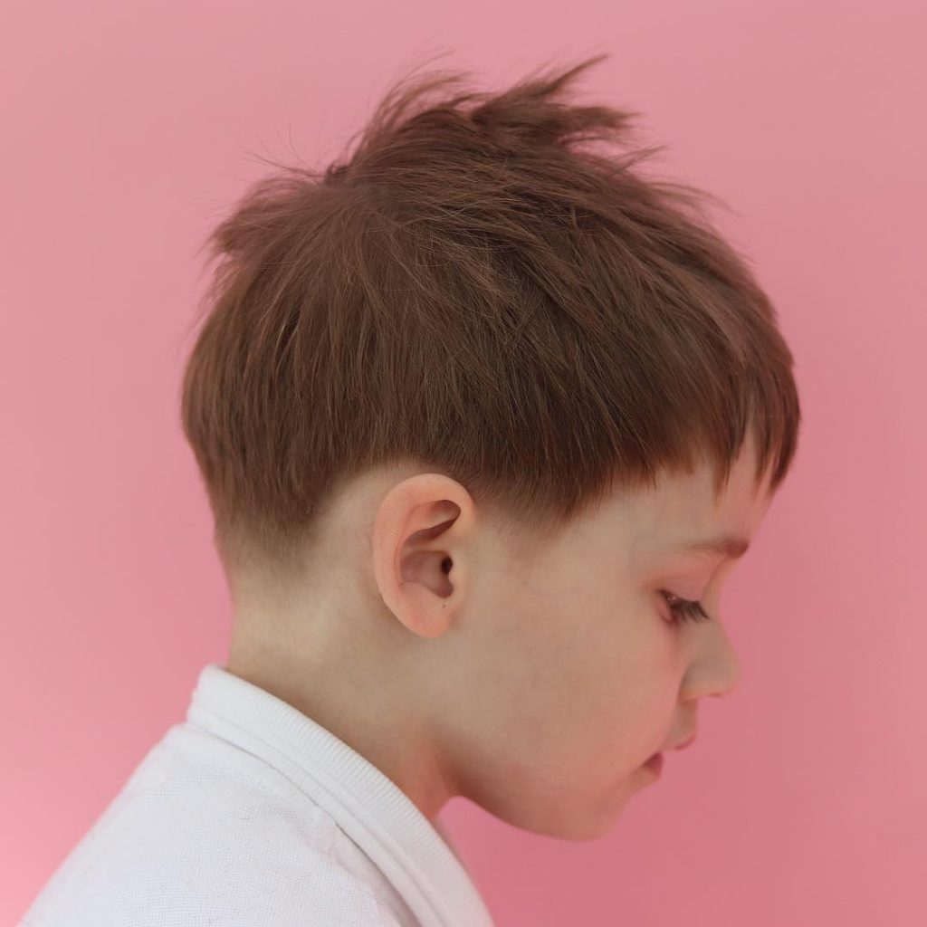 Trendy messy haircut for toddler boys