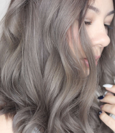 серый цвет волос